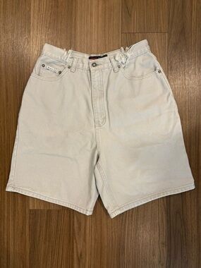 Vintage 90s Route 66 Denim Shorts Distressed High Waist Jorts Y2K size 11/12